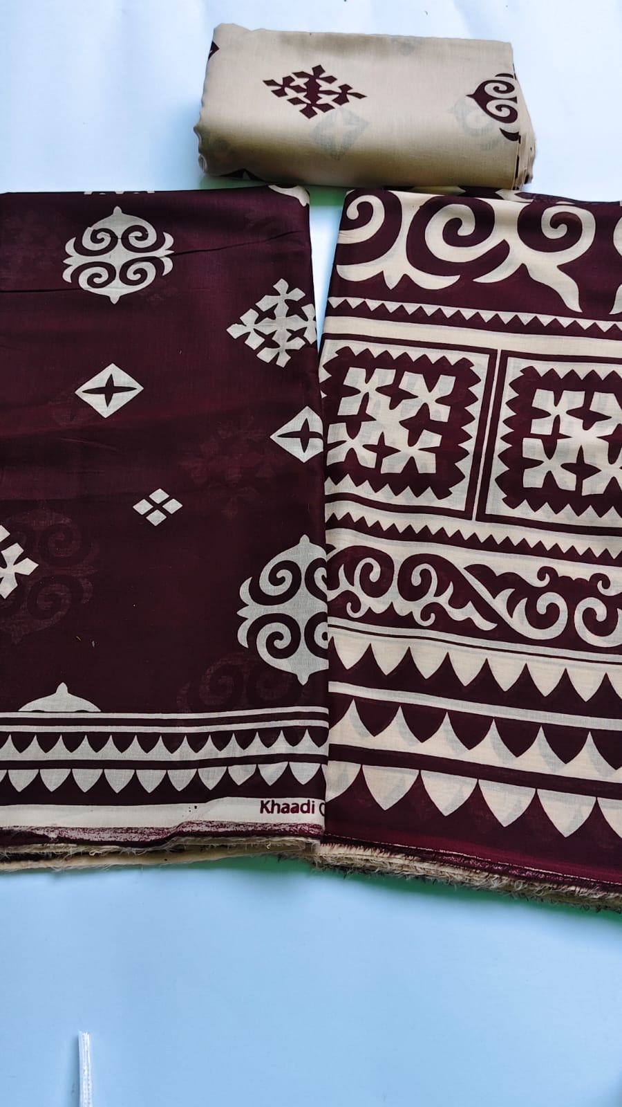 3 Piece Chocolate Brown Lawn
