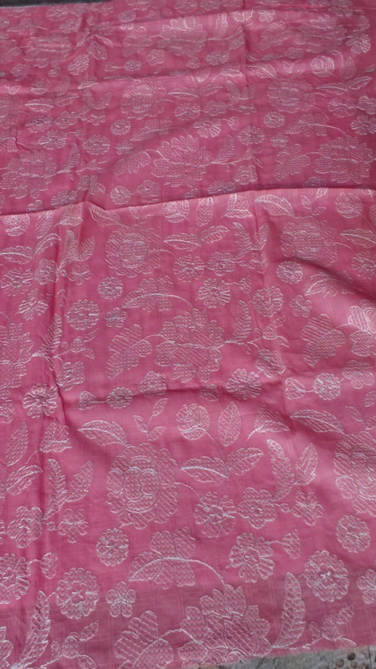 3 Piece Tea Pink Embroided Lawn